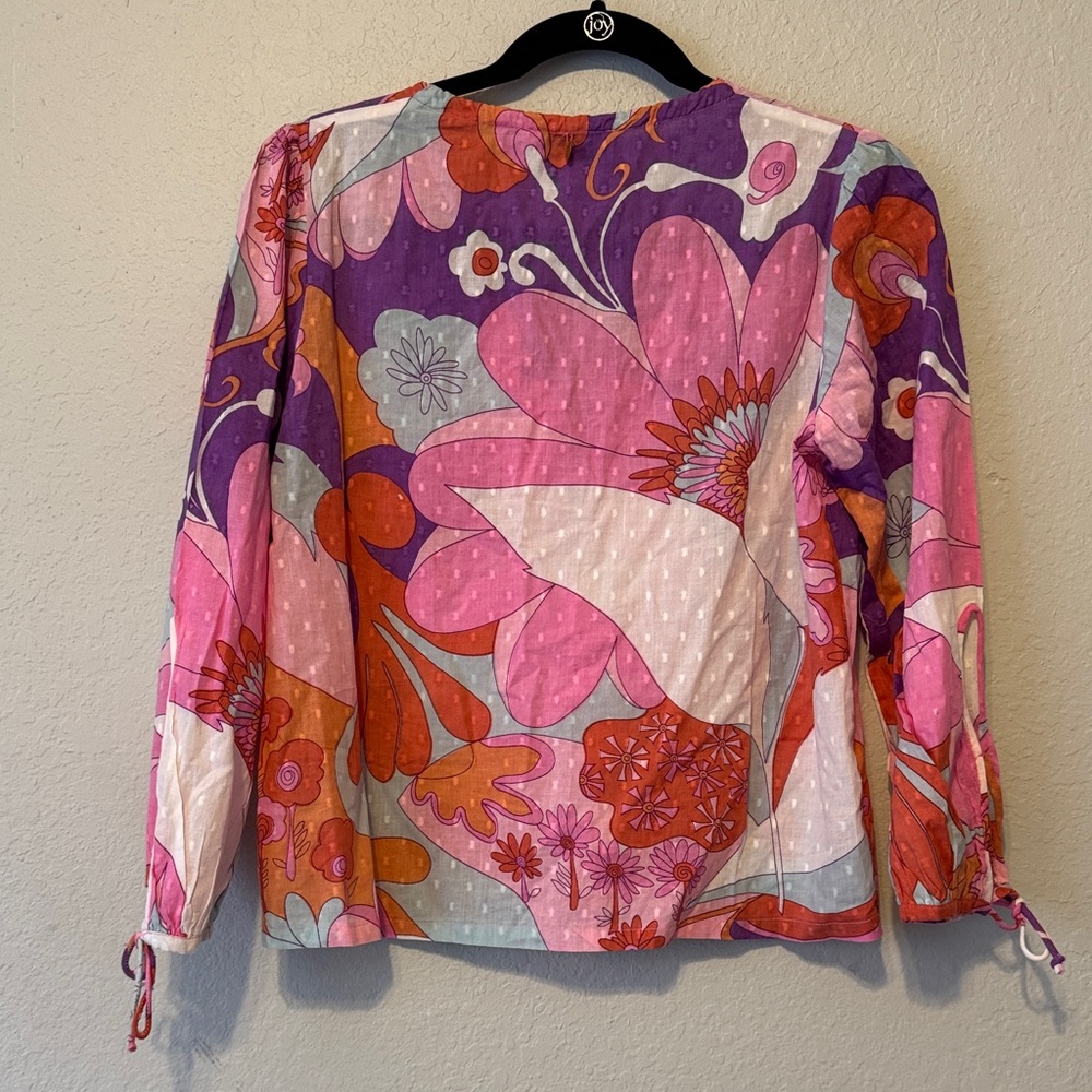 ANTIK BATIK Floral Print Kaftan Top - Picture 10 of 10